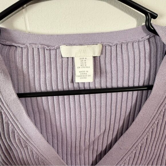 H&M Lavender Ribbed Cardigan - Picture 3 of 4